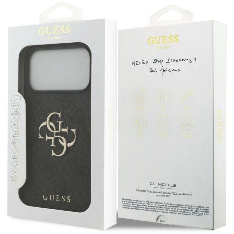 Etui Guess 4G Big Logo na iPhone 17 Pro Max / 18 Pro Max - czarne
