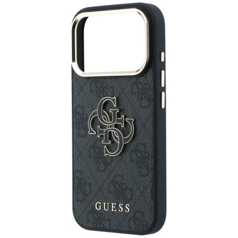 Etui Guess 4G & Big Resin Logo na iPhone 17 Pro Max / 18 Pro Max- czarne