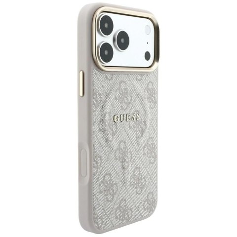 Etui Guess Embossed 4G Classic MagSafe na iPhone 17 Pro / 18 Pro - różowe