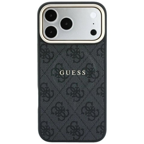 Etui Guess Embossed 4G Classic MagSafe na iPhone 17 Pro Max / 18 Pro Max - czarne