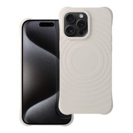 Etui na iPhone 15 PRO Silicone Zephyr Mag Cover zgodny z MagSafe biały