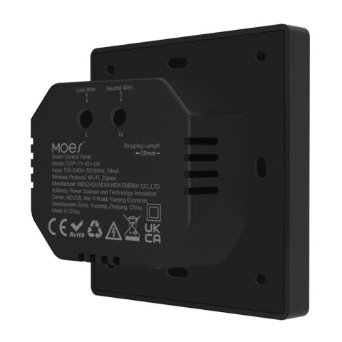 Panel sterowania MOES CCP-TY-LN Wi-Fi/ZigBee LCD 4"