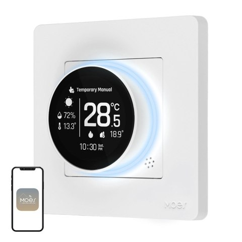 Termostat MOES ZHT-SR-GA ZigBee do ogrzewania wodnego