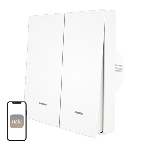 Włącznik światła MOES ZS-B-EU2 ZigBee 2-kanałowy