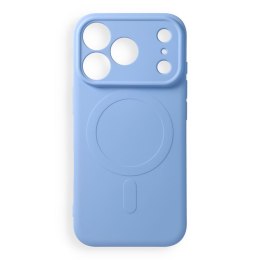 Etui na iPhone 18 Pro / 17 Pro Silicone Mag Cover zgodne z MagSafe (camera protection) jasnoniebieskie