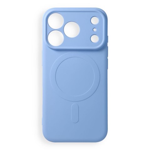 Etui na iPhone 18 Pro / 17 Pro Silicone Mag Cover zgodne z MagSafe (camera protection) jasnoniebieskie