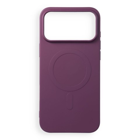 Etui na iPhone 18 Pro Max / 17 Pro Max Silicone Mag Cover zgodne z MagSafe (big hole) burgundowy