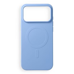 Etui na iPhone 18 Pro Max / 17 Pro Max Silicone Mag Cover zgodne z MagSafe (big hole) jasnoniebieskie