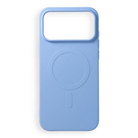 Etui na iPhone 18 Pro Max / 17 Pro Max Silicone Mag Cover zgodne z MagSafe (big hole) jasnoniebieskie