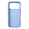 Etui na iPhone 18 Pro Max / 17 Pro Max Silicone Mag Cover zgodne z MagSafe (big hole) jasnoniebieskie