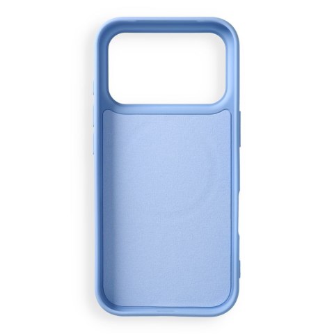 Etui na iPhone 18 Pro Max / 17 Pro Max Silicone Mag Cover zgodne z MagSafe (big hole) jasnoniebieskie