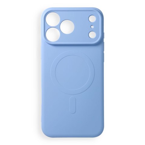 Etui na iPhone 18 Pro Max / 17 Pro Max Silicone Mag Cover zgodne z MagSafe (camera protection) jasnoniebieskie