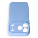 Etui na iPhone 18 Pro Max / 17 Pro Max Silicone Mag Cover zgodne z MagSafe (camera protection) jasnoniebieskie