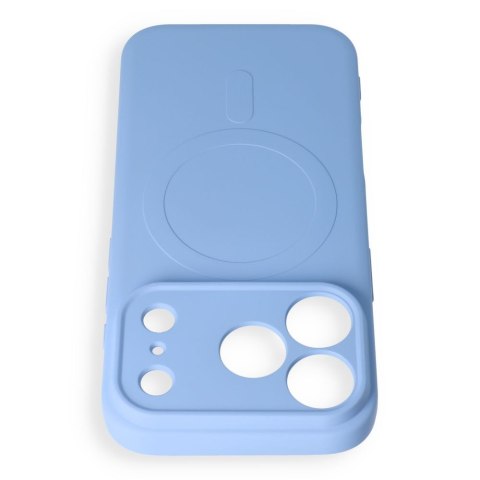 Etui na iPhone 18 Pro Max / 17 Pro Max Silicone Mag Cover zgodne z MagSafe (camera protection) jasnoniebieskie