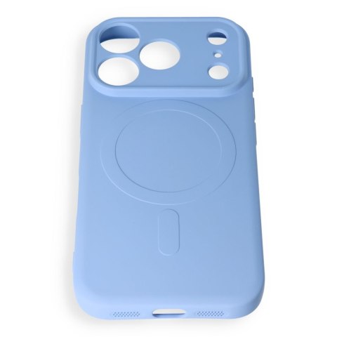 Etui na iPhone 18 Pro Max / 17 Pro Max Silicone Mag Cover zgodne z MagSafe (camera protection) jasnoniebieskie