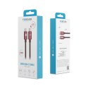 Forever kabel Vibe USB-C - USB-C 1,0 m 60W burgund