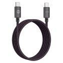 Forever kabel Vibe USB-C - USB-C 1,0 m 60W ciemny szary