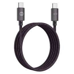 Forever kabel Vibe USB-C - USB-C 1,0 m 60W ciemny szary