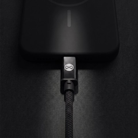 Forever kabel Vibe USB-C - USB-C 1,0 m 60W ciemny szary