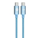 Forever kabel Vibe USB-C - USB-C 1,0 m 60W jasnoniebieski