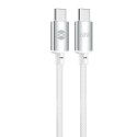 Forever kabel Vibe USB-C - USB-C 1,0 m 60W srebrny