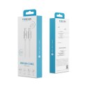Forever kabel Vibe USB-C - USB-C 1,0 m 60W srebrny