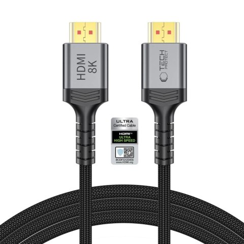 Kabel Tech-Protect UltraBoost HDMI 2.1 4K 120HZ / 8K 60HZ 200 cm - czarny