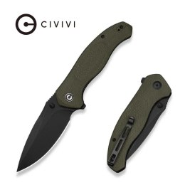 Nóż składany Civivi Vyrent Olive Canvas Micarta, Black Stonewashed Nitro-X7 (C25037-2)
