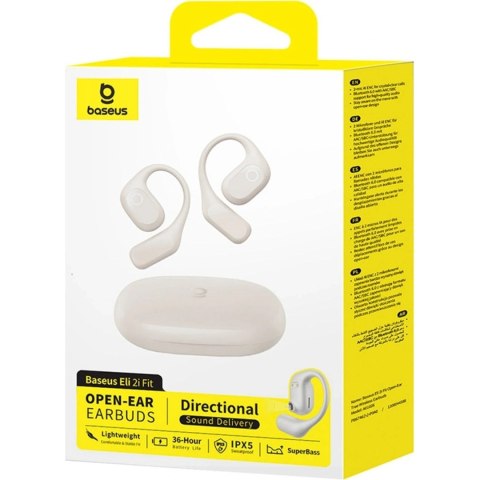 Baseus słuchawki Bluetooth Eli 2i białe