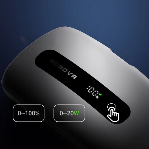 Bateria BoboVR BM60-2 6500 mAh do BoboVR M3 Pro+ i BoboVR M3 2 szt. ze stacją ładującą - biała