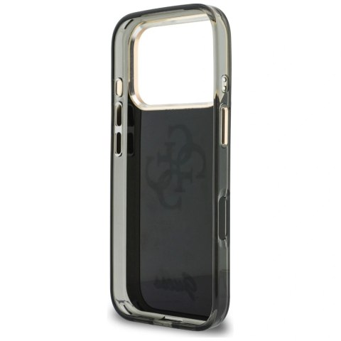 Etui Guess IML 4G Script Metal na iPhone 17 Pro / 18 Pro - czarne
