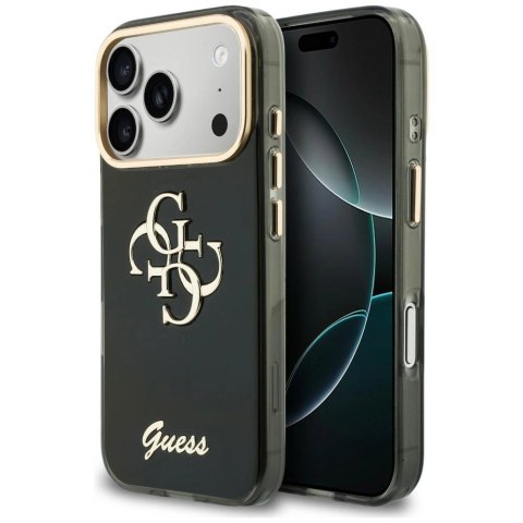 Etui Guess IML 4G Script Metal na iPhone 17 Pro Max / 18 Pro Max - czarne
