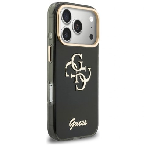 Etui Guess IML 4G Script Metal na iPhone 17 Pro Max / 18 Pro Max - czarne