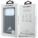 Etui Karl Lagerfeld Grained Heads Metal MagSafe na iPhone 17 Pro / 18 Pro - czarne