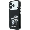 Etui Karl Lagerfeld Smooth Karl & Choupette Bodies Sketch MagSafe do iPhone 18 Pro / 17 Pro - czarne
