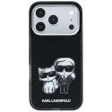 Etui Karl Lagerfeld Smooth Karl & Choupette Bodies Sketch MagSafe do iPhone 18 Pro / 17 Pro - czarne