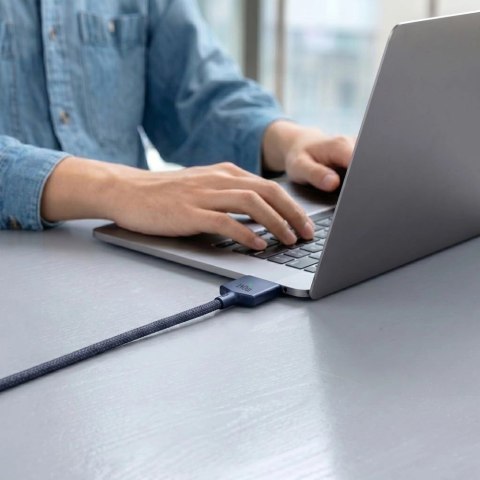 Kabel Tech-Protect MMC01 Ultraboost USB-C / USB-C MagSafe 3 140W 200 cm do MacBook - granatowy