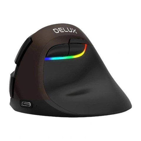 Mysz ergonomiczna Delux M618Mini Gold (USB / Bluetooth / 2.4G)