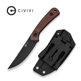 Nóż Civivi Carveth Guibourtia Wood, Black Stonewashed AEB-L (C25040-3)