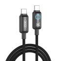 XO kabel NB-Q312B PD USB-C - USB-C 2,0m 240W czarny z LED