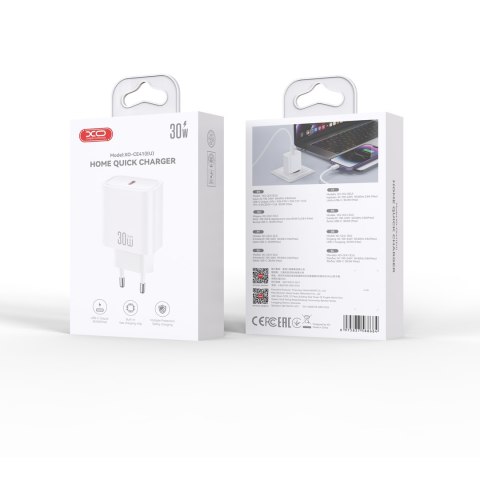 XO ładowarka sieciowa CE41 PD 30W 1x USB-C biała