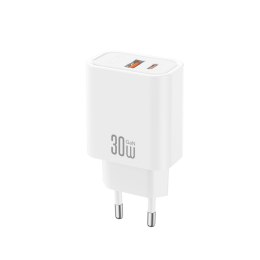 XO ładowarka sieciowa CE42 PD 30W 1x USB-C 1x USB biała