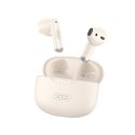 XO słuchawki Bluetooth G50 TWS beżowe