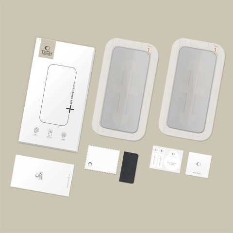 Szkło prywatyzujące Tech-Protect Quick Set Spy+ 2-pack na iPhone 16 Pro Max