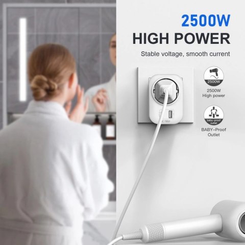 Adapter Tech-Protect TA100 US - biały