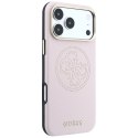 Etui Guess Perforated 4G Gold Logo Magsafe na iPhone 17 Pro / 18 Pro - różowe