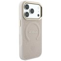Etui Guess Saffiano Peony & Ring MagSafe na iPhone 17 Pro / 18 Pro - różowe