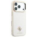Etui Guess Saffiano Small 4G & Classic Logo MagSafe na iPhone 17 Pro Max / 18 Pro Max - beżowe