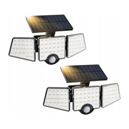Lampa solarna uliczna LEPRO 640003-DW-a-2 z czujnikiem ruchu i zmierzchu 2 szt.