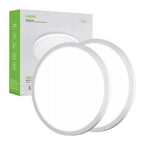 Lampa sufitowa LEPRO 1500038-DW-EU-2 18W 1800lm 2 szt.